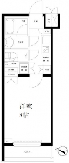 ルーブル祐天寺の間取り図