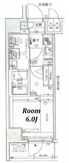 メインステージ北千住IVの間取り図
