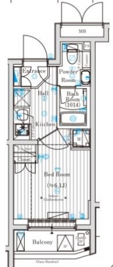 プレール・ドゥーク中野富士見町IIの間取り図
