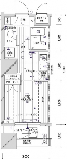 メインステージ両国の間取り図