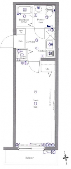 クレイシア西早稲田の間取り図