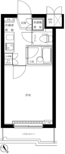 ルーブル早稲田参番館の間取り図