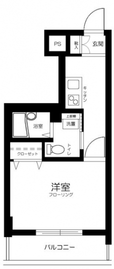 スカイコート新宿落合南長崎駅前の間取り図