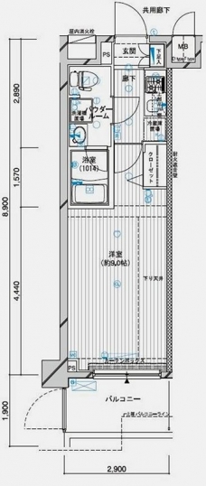 メインステージ二子多摩川の間取り図