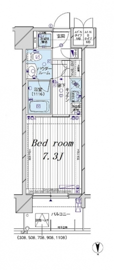 メインステージパーク大山の間取り図