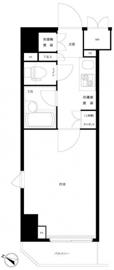 ルーブル大塚伍番館の間取り図
