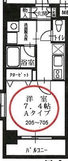 メインステージ西葛西IIの間取り図