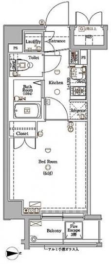 アクサス白山の間取り図