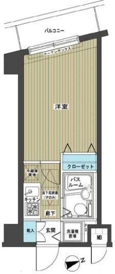 フェニックス笹塚弐番館の間取り図