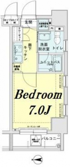 メインステージ錦糸町駅前IIの間取り図