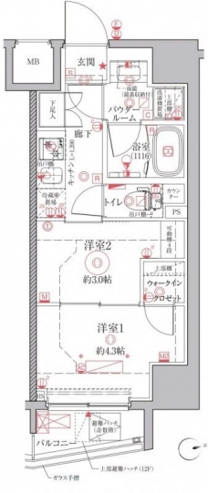 クレイシアIDZ上野の間取り図