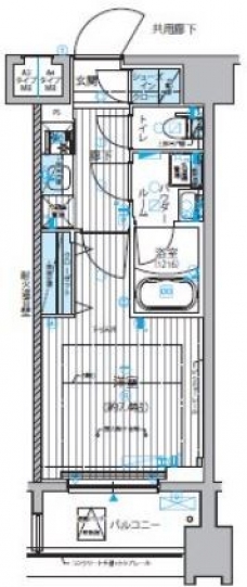 メインステージ錦糸町IXの間取り図