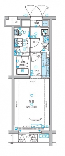 メインステージ富士見台の間取り図