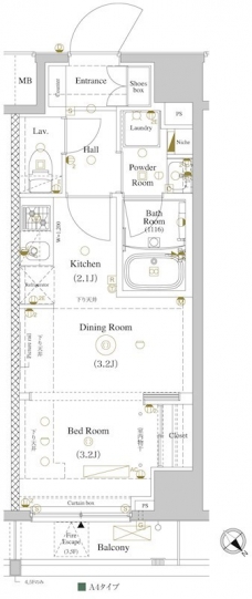 アークマーク王子本町の間取り図