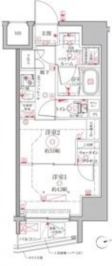 クレイシアIDZ上野の間取り図