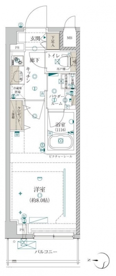 クレイシア両国カルミナの間取り図