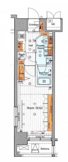 ブライズ亀戸の間取り図