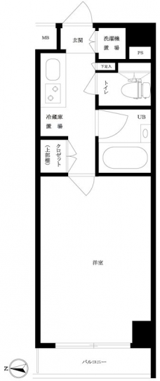 ルーブル豊島千川の間取り図