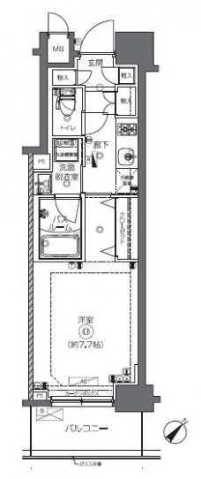 ZOOM日本橋馬喰町の間取り図