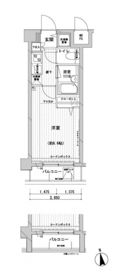 メインステージ桜上水の間取り図