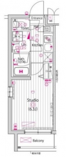 ガーラ・プレシャス大井町の間取り図