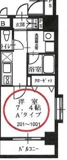 メインステージ西葛西IIの間取り図