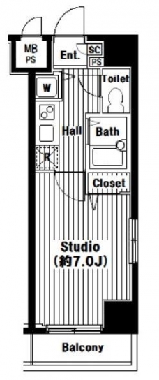 グランド・ガーラ芝公園の間取り図