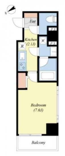 スカイコートグランデ清澄白河の間取り図