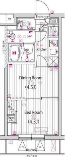ガーラ・ヴィスタ調布の間取り図