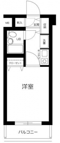 グランレーブ巣鴨の間取り図