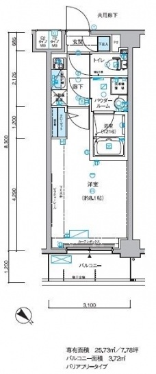 メインステージ小竹向原の間取り図