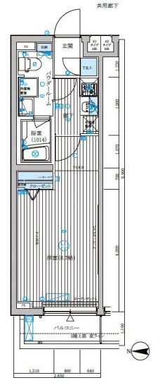 メインステージ武蔵関駅前の間取り図