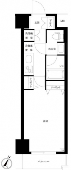 パレステュディオ渋谷本町の間取り図