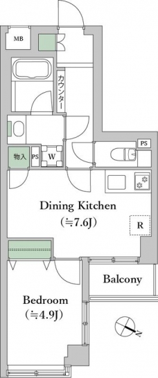 デュオ・スカーラ西新宿IIの間取り図