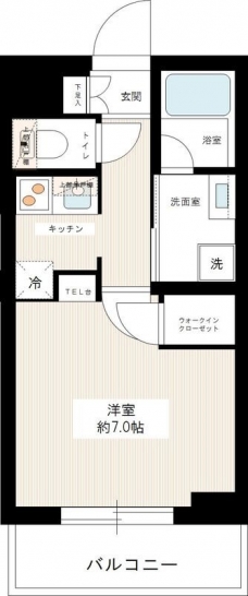ジュイールパルフェ西新井の間取り図