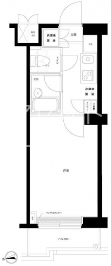 ルーブル神楽坂弐番館の間取り図