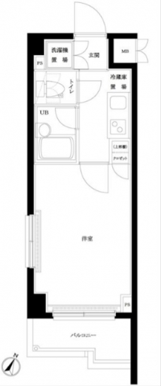 ルーブル西馬込弐番館の間取り図