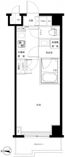 ルーブル高島平の間取り図
