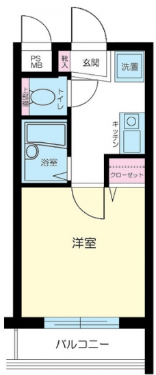 プレール三田の間取り図
