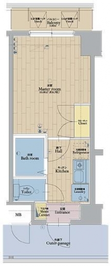 アイフェリーク中野の間取り図