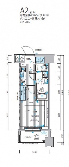 メインステージ錦糸町IXの間取り図