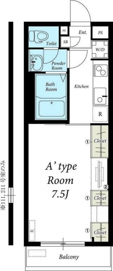 リブリ・K1の間取り図