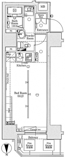 アクサス東京イーストレジデンスの間取り図