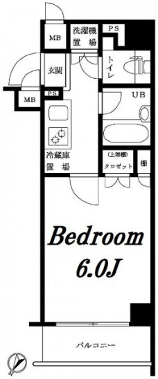 ルーブル大塚伍番館の間取り図