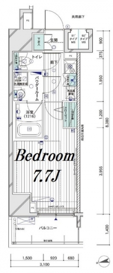 メインステージ大山IIの間取り図