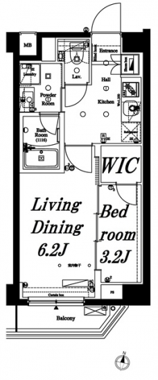 アクサスレジデンス外苑の間取り図