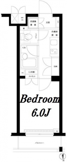 ルーブル早稲田弐番館の間取り図