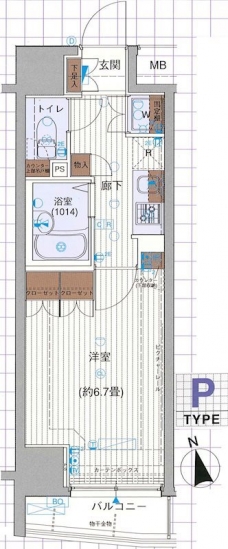 プレール・ドゥーク練馬NORTH CITY LAの間取り図