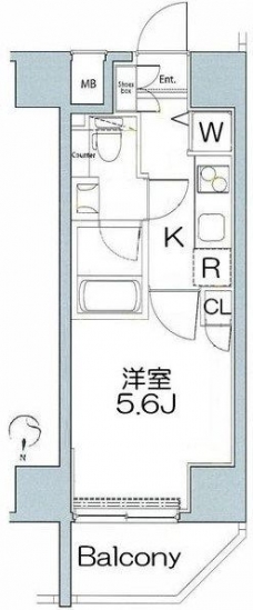 グランヴァンミッドイースト押上の間取り図