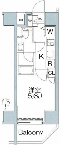 グランヴァンミッドイースト押上の間取り図